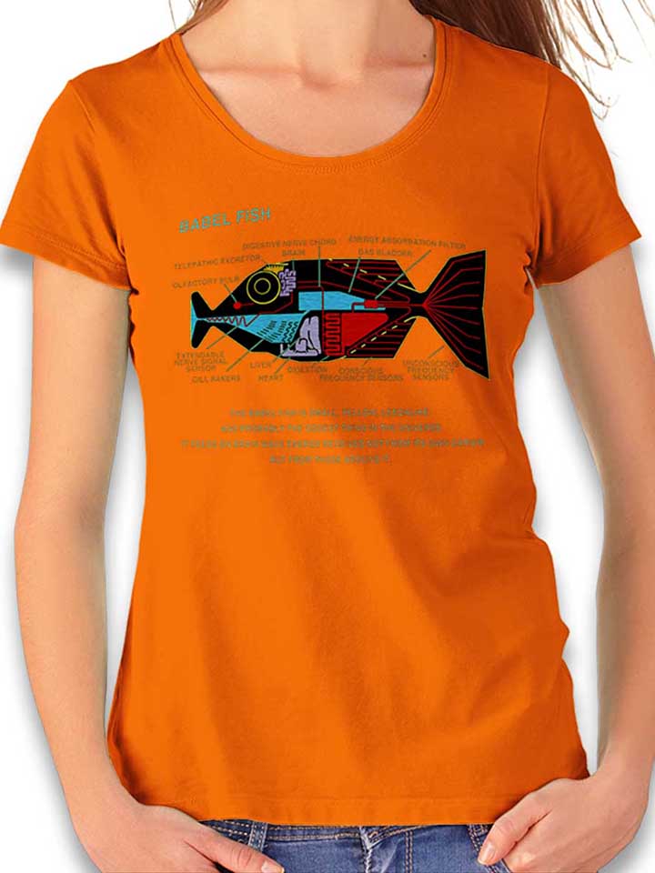 babel-fish-damen-t-shirt orange 1