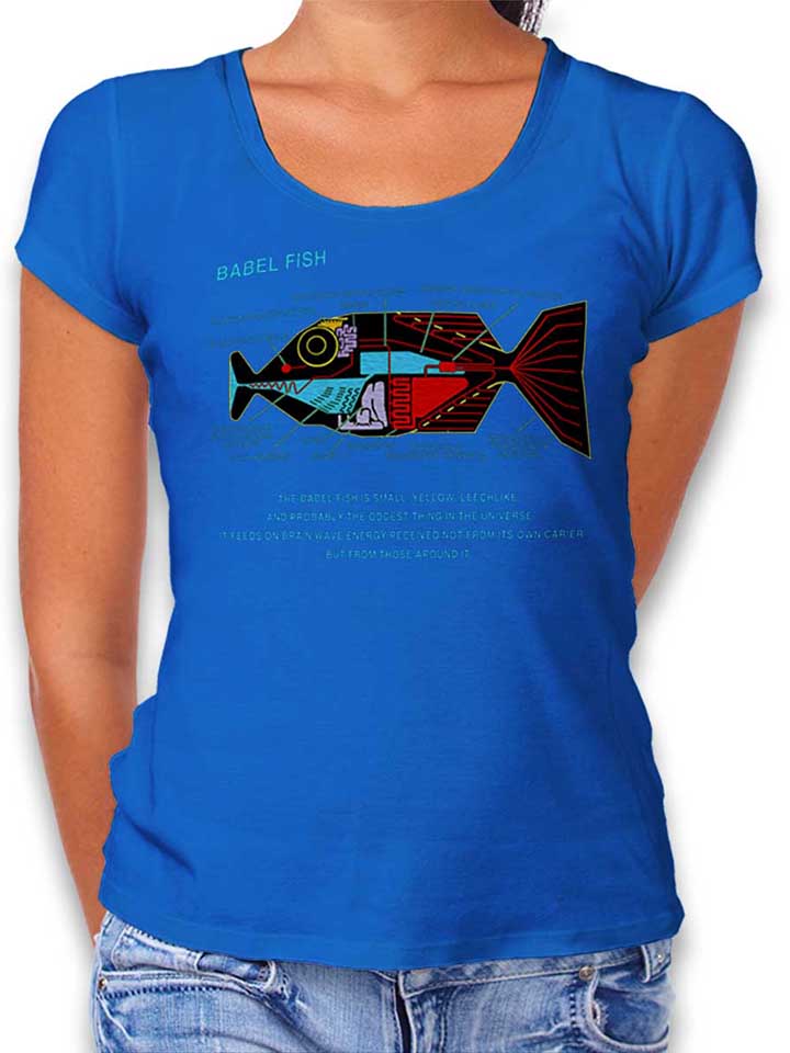 babel-fish-damen-t-shirt royal 1