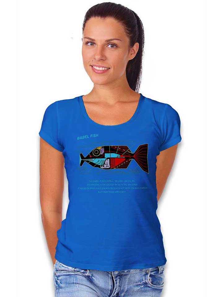 babel-fish-damen-t-shirt royal 2