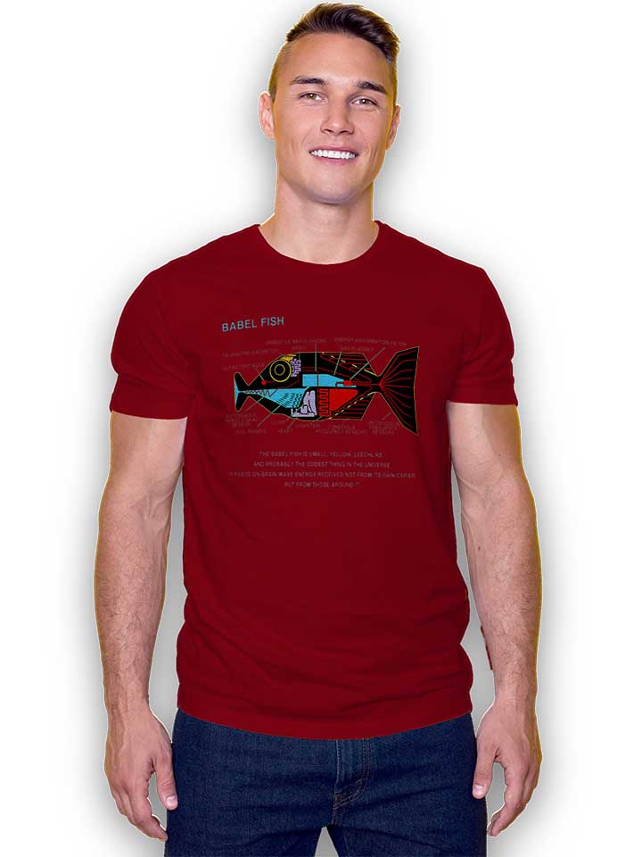 babel-fish-t-shirt bordeaux 2