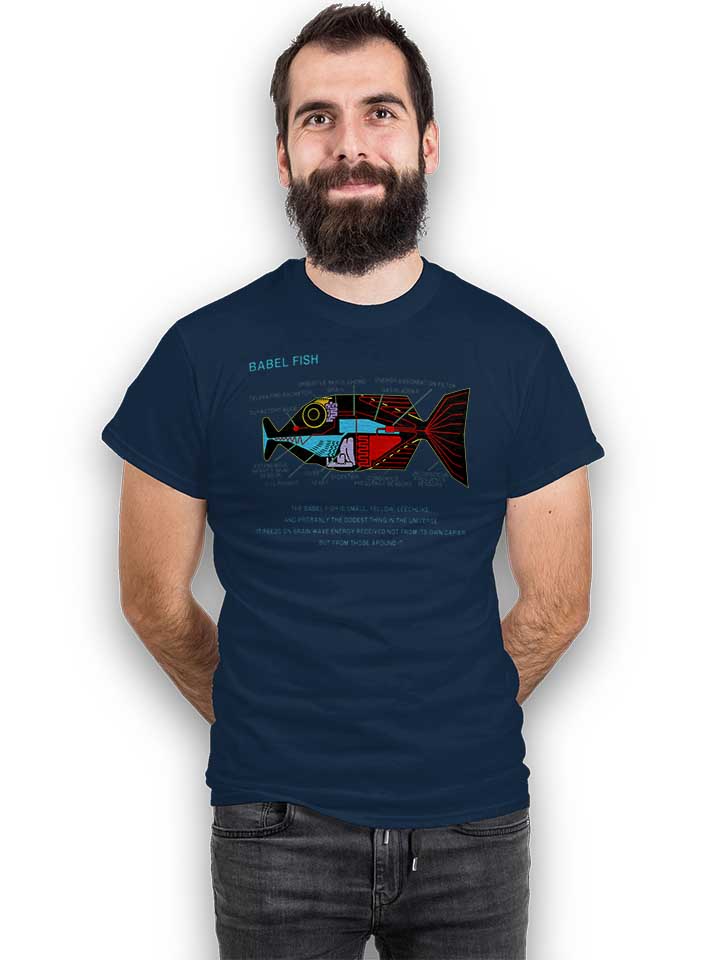 babel-fish-t-shirt dunkelblau 2