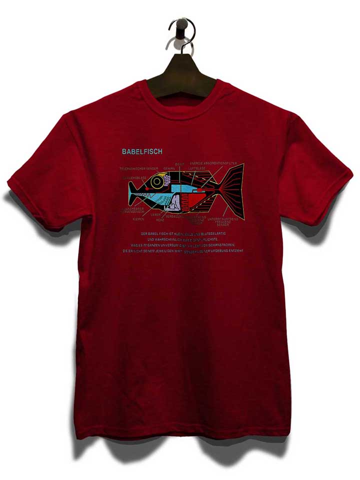 babelfisch-t-shirt bordeaux 3