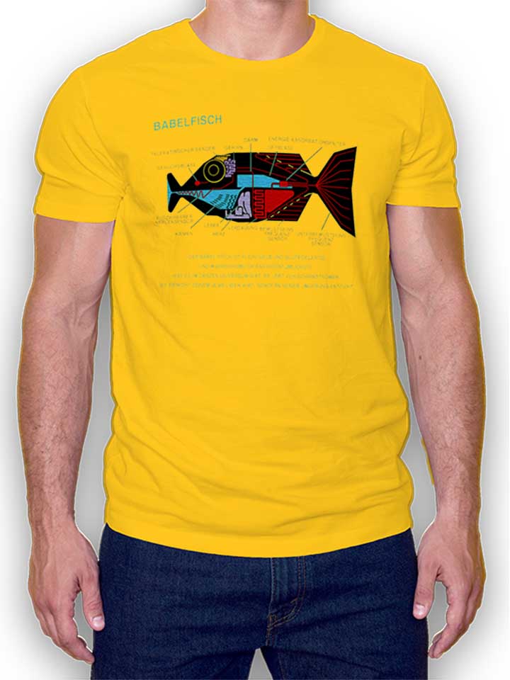 Babelfisch T-Shirt yellow L