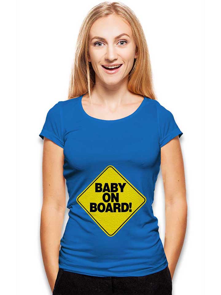 baby-on-board-damen-t-shirt royal 2