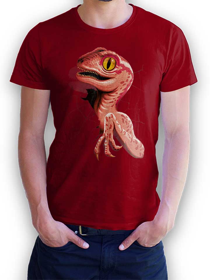 Baby Velociraptor T-Shirt bordeaux L