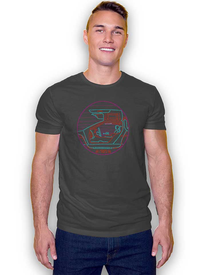 back-to-the-future-neon-t-shirt dunkelgrau 2