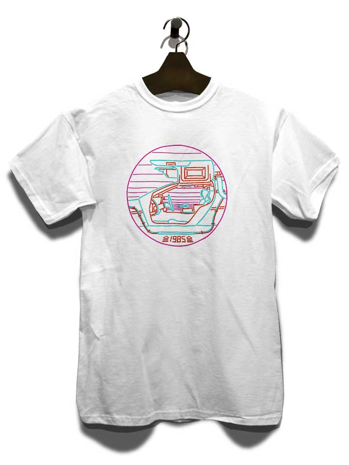 back-to-the-future-neon-t-shirt weiss 3