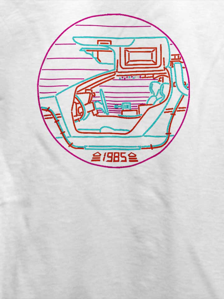 back-to-the-future-neon-t-shirt weiss 4