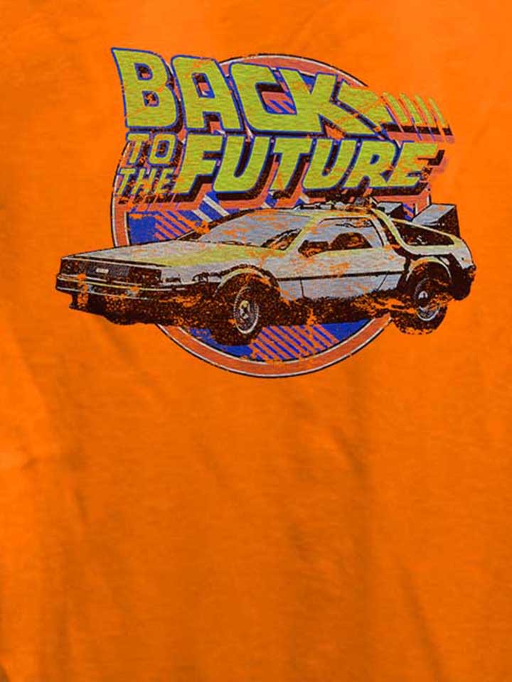 back-to-the-future-damen-t-shirt orange 4