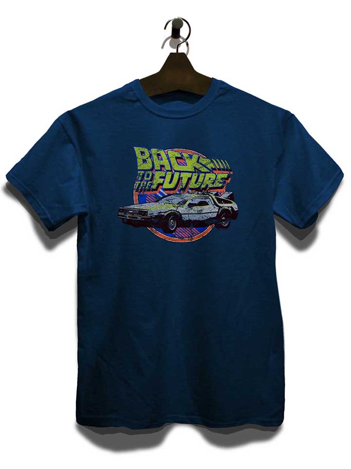 back-to-the-future-t-shirt dunkelblau 3