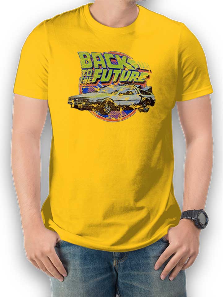 back-to-the-future-t-shirt gelb 1