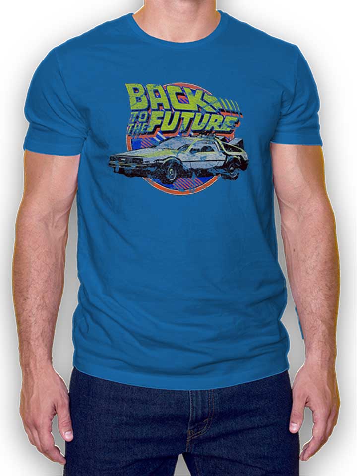 Back To The Future Camiseta azul-real L