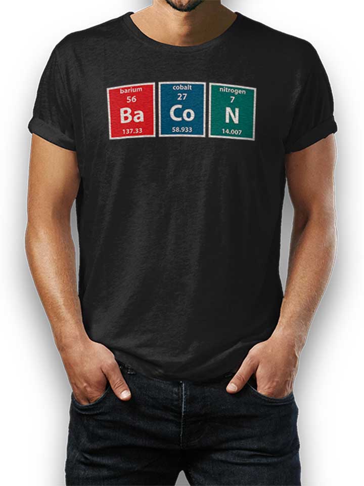 Bacon Elements T-Shirt schwarz L