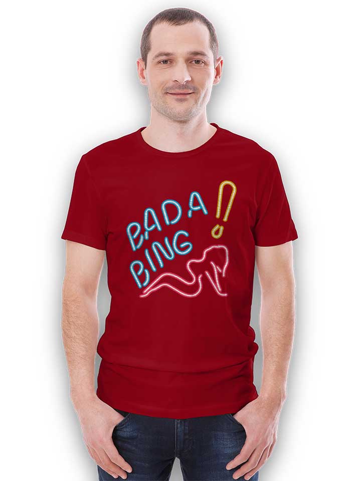 bada-bing-neon-t-shirt bordeaux 2