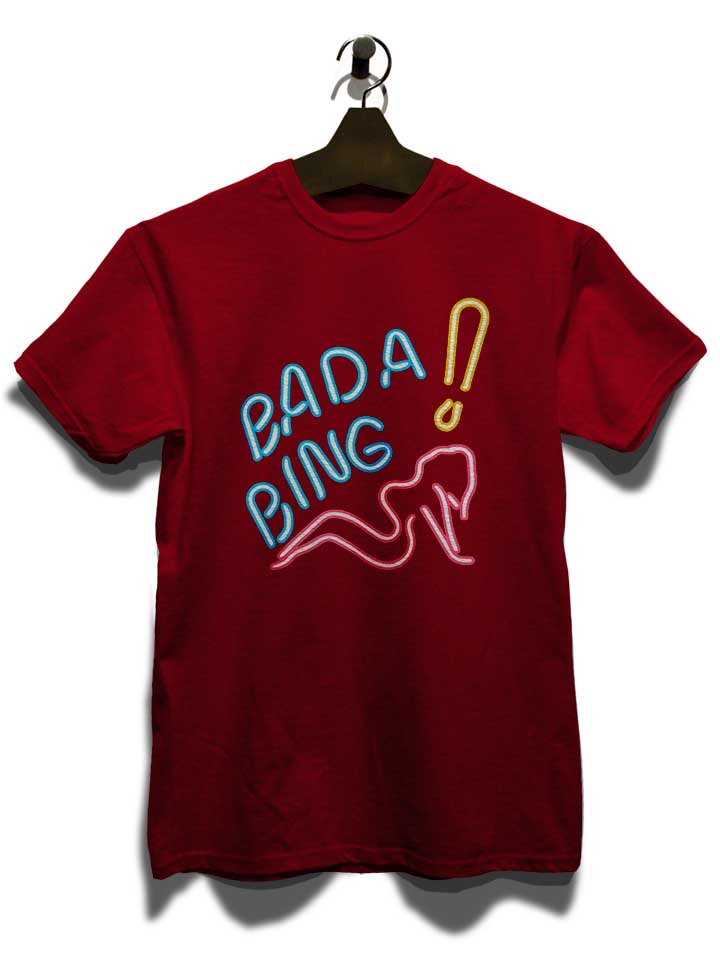 bada-bing-neon-t-shirt bordeaux 3