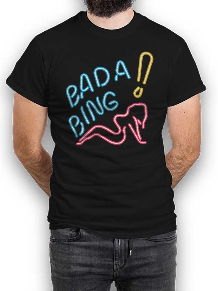 Bada Bing Neon T-Shirt schwarz L