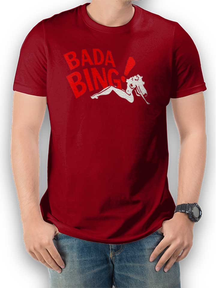 bada-bing-t-shirt bordeaux 1