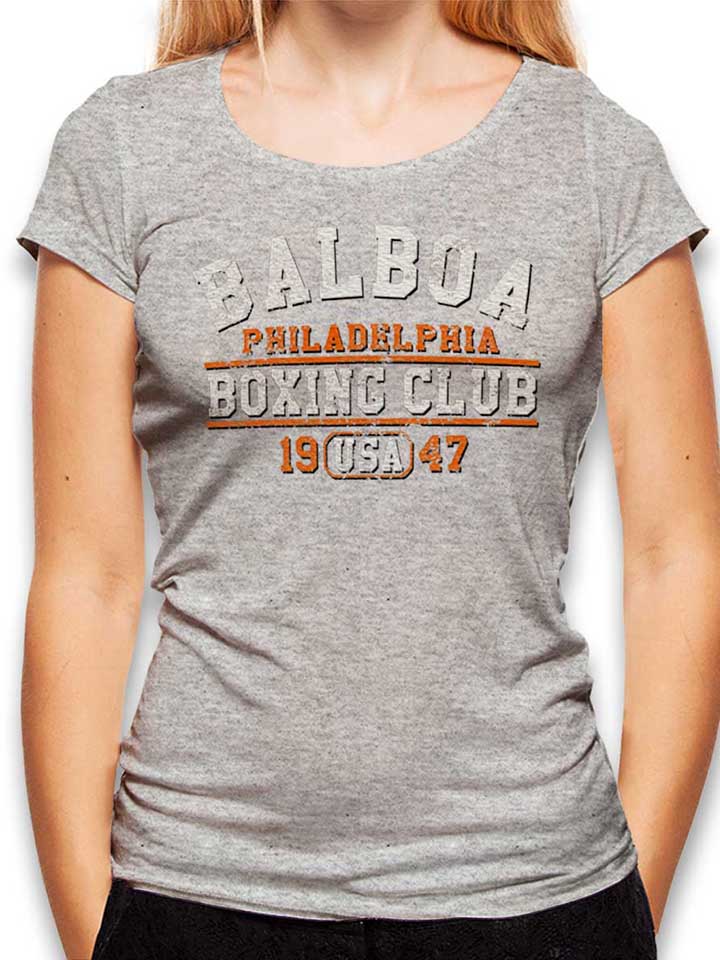 balboa-boxing-club-damen-t-shirt grau-meliert 1