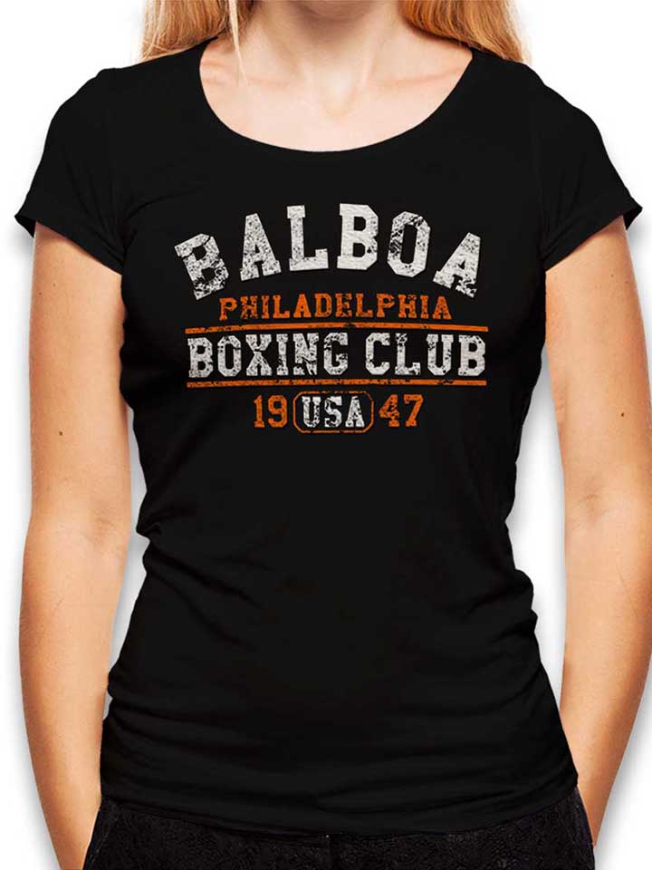 balboa-boxing-club-damen-t-shirt schwarz 1