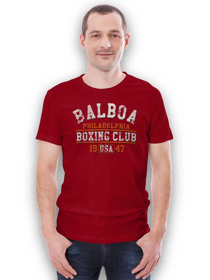 balboa-boxing-club-t-shirt bordeaux 2