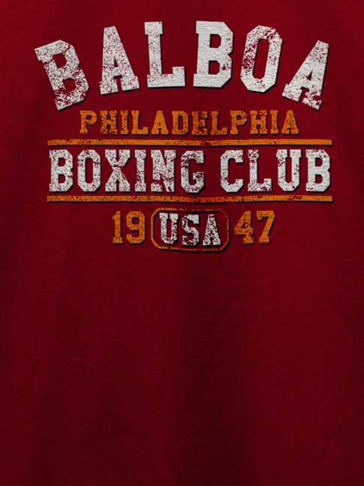 balboa-boxing-club-t-shirt bordeaux 4