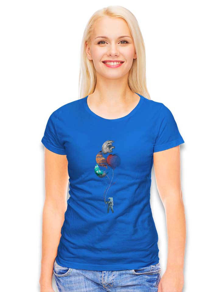 balllon-astronaut-damen-t-shirt royal 2