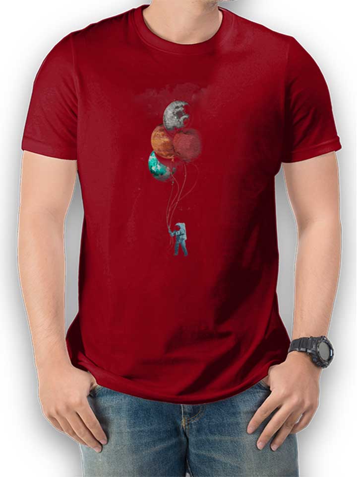 balllon-astronaut-t-shirt bordeaux 1