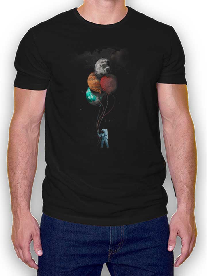 Balllon Astronaut T-Shirt schwarz L