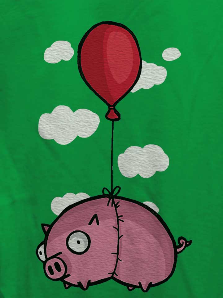 balloon-pig-02-damen-t-shirt gruen 4