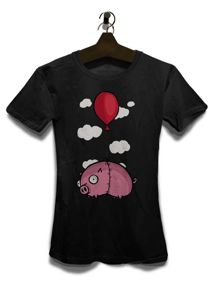 balloon-pig-02-damen-t-shirt schwarz 3