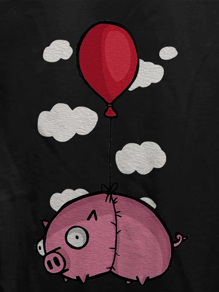 balloon-pig-02-damen-t-shirt schwarz 4