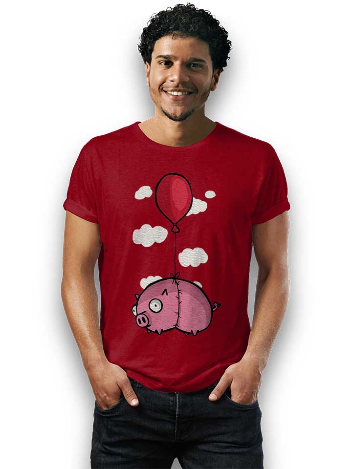 balloon-pig-02-t-shirt bordeaux 2