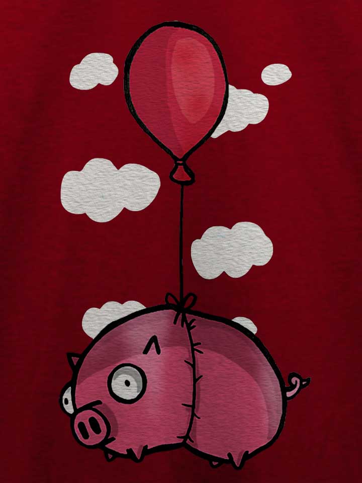 balloon-pig-02-t-shirt bordeaux 4