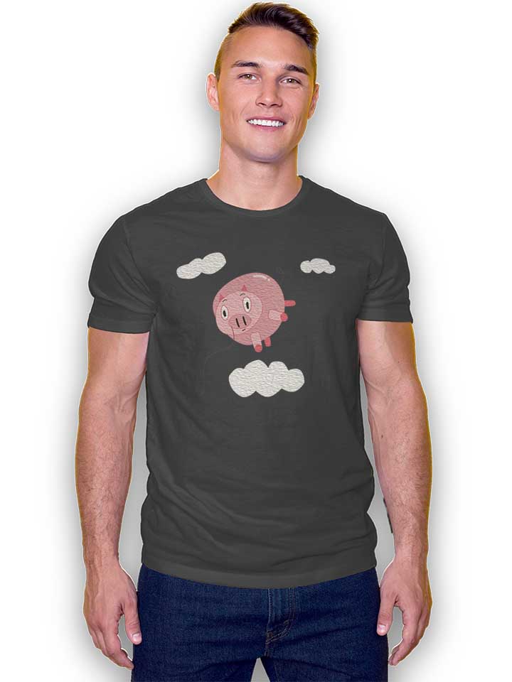 balloon-pig-t-shirt dunkelgrau 2