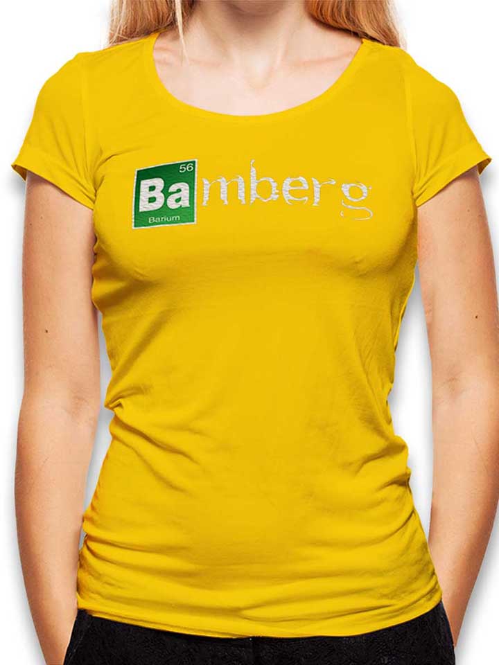 Bamberg Camiseta Mujer amarillo L