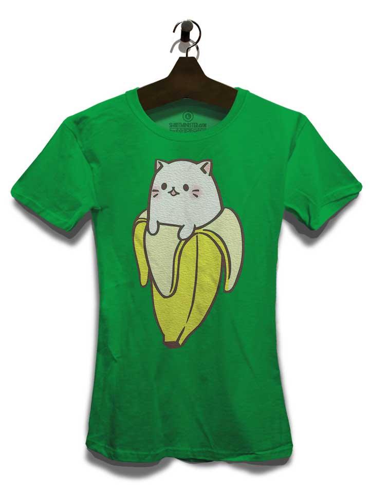 banana-cat-damen-t-shirt gruen 3