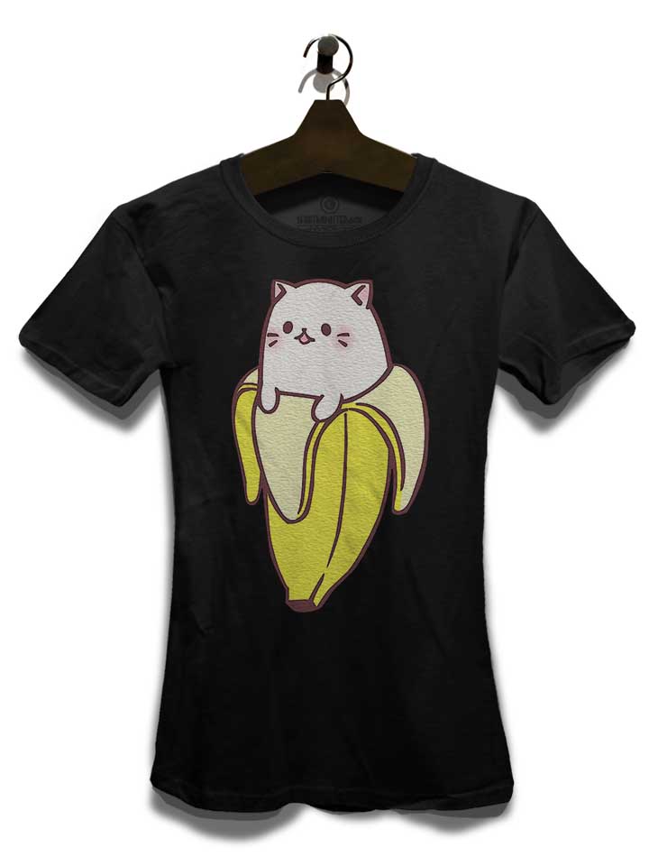 banana-cat-damen-t-shirt schwarz 3