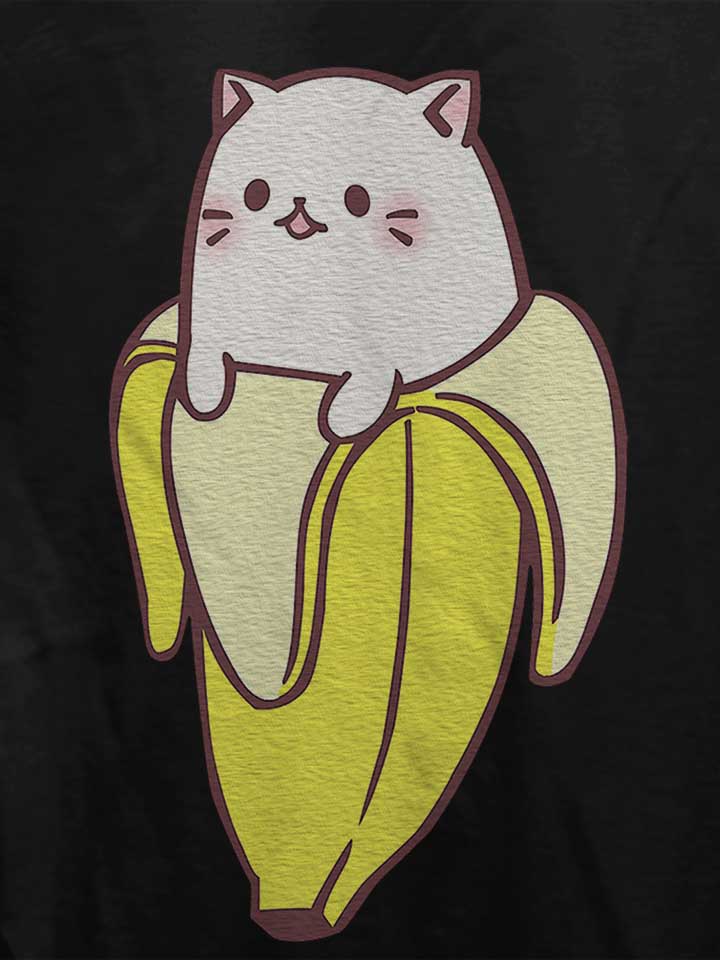 banana-cat-damen-t-shirt schwarz 4