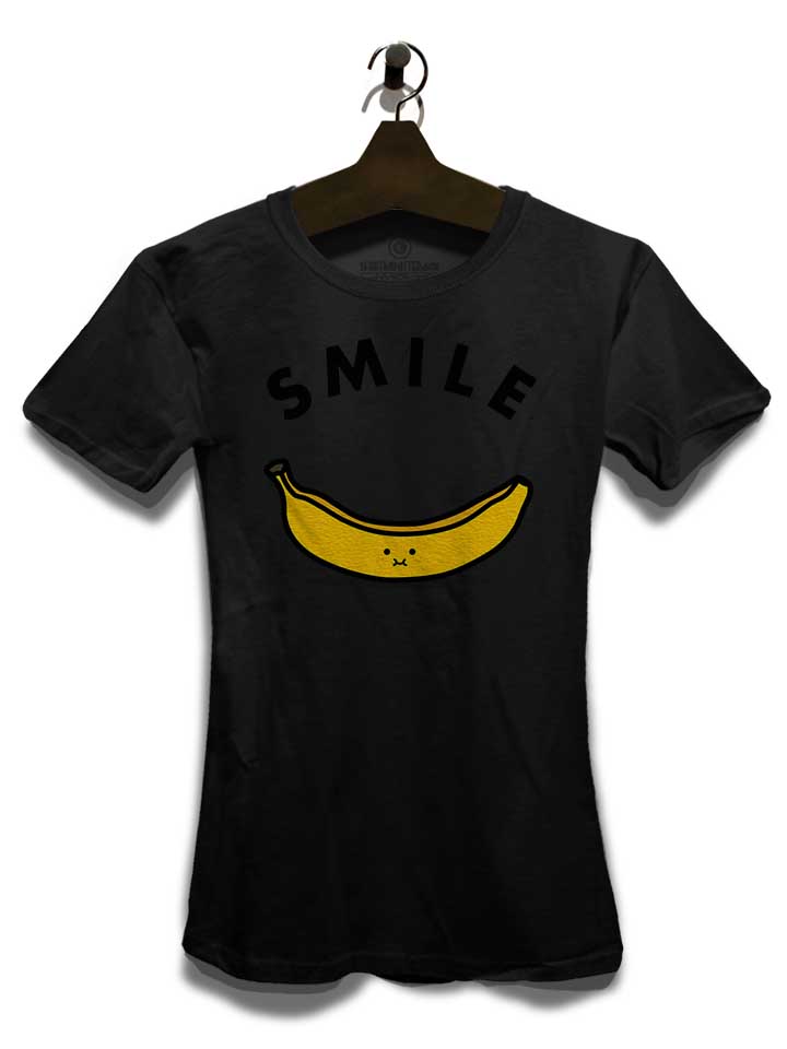 banana-smile-damen-t-shirt schwarz 3