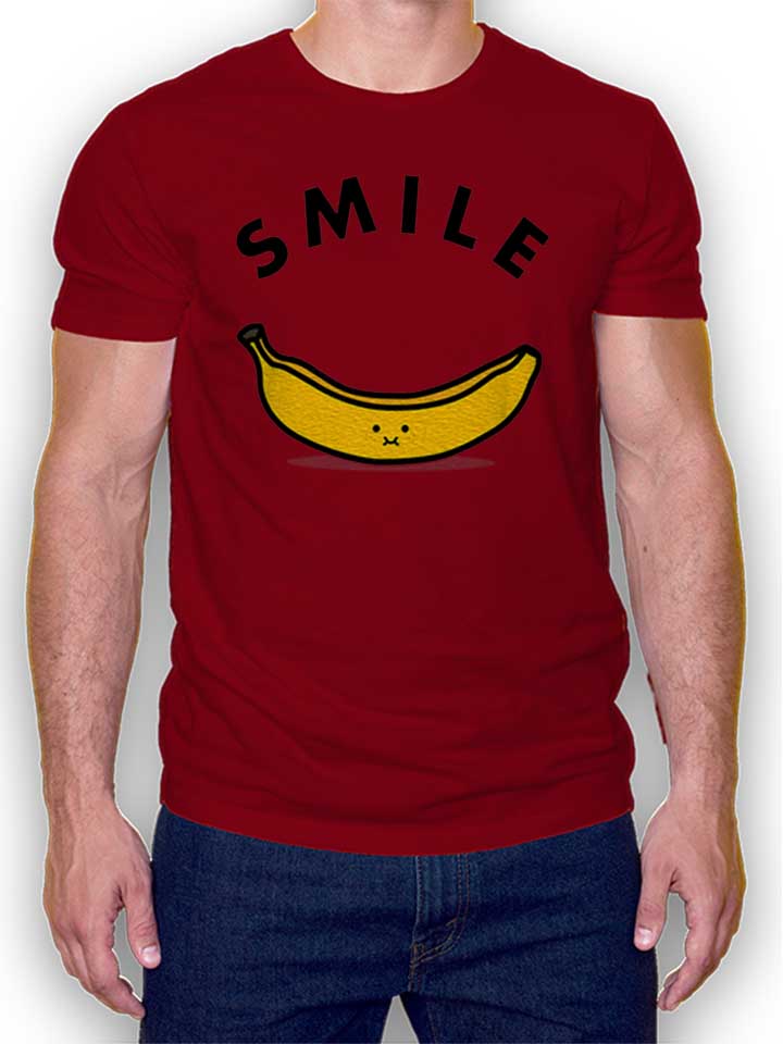 banana-smile-t-shirt bordeaux 1
