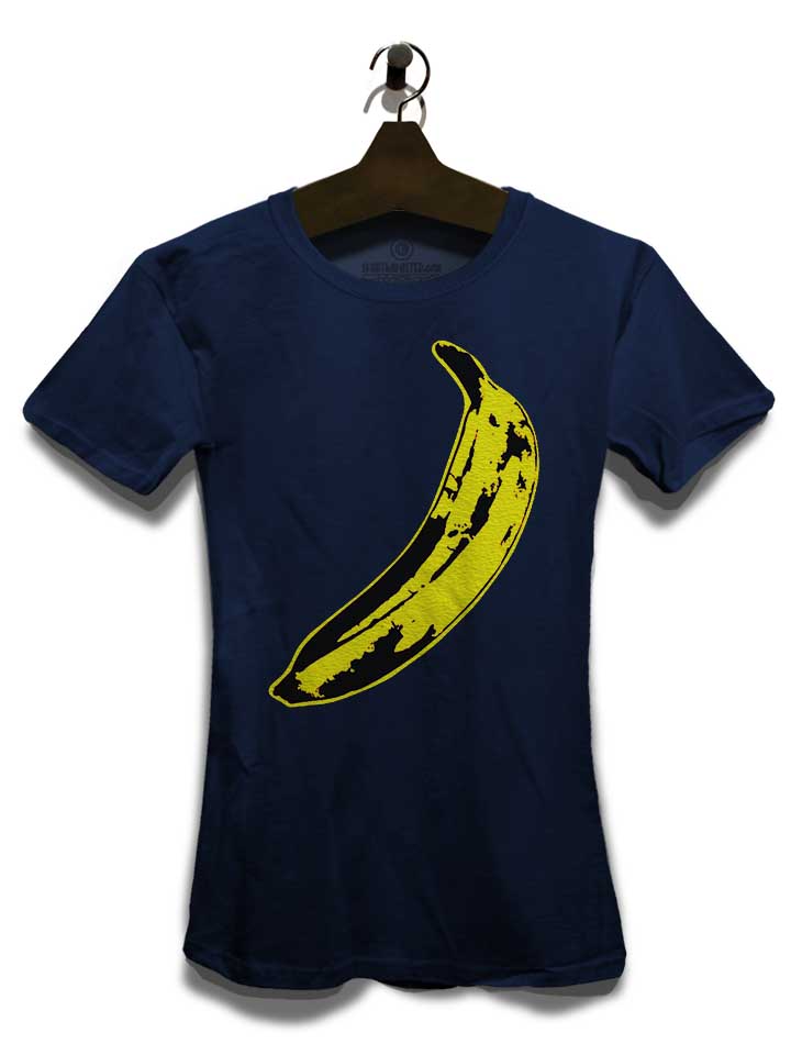 banana-warhol-damen-t-shirt dunkelblau 3