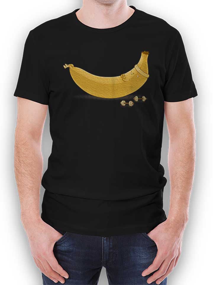 Banana Workout Kinder T-Shirt schwarz 110 / 116