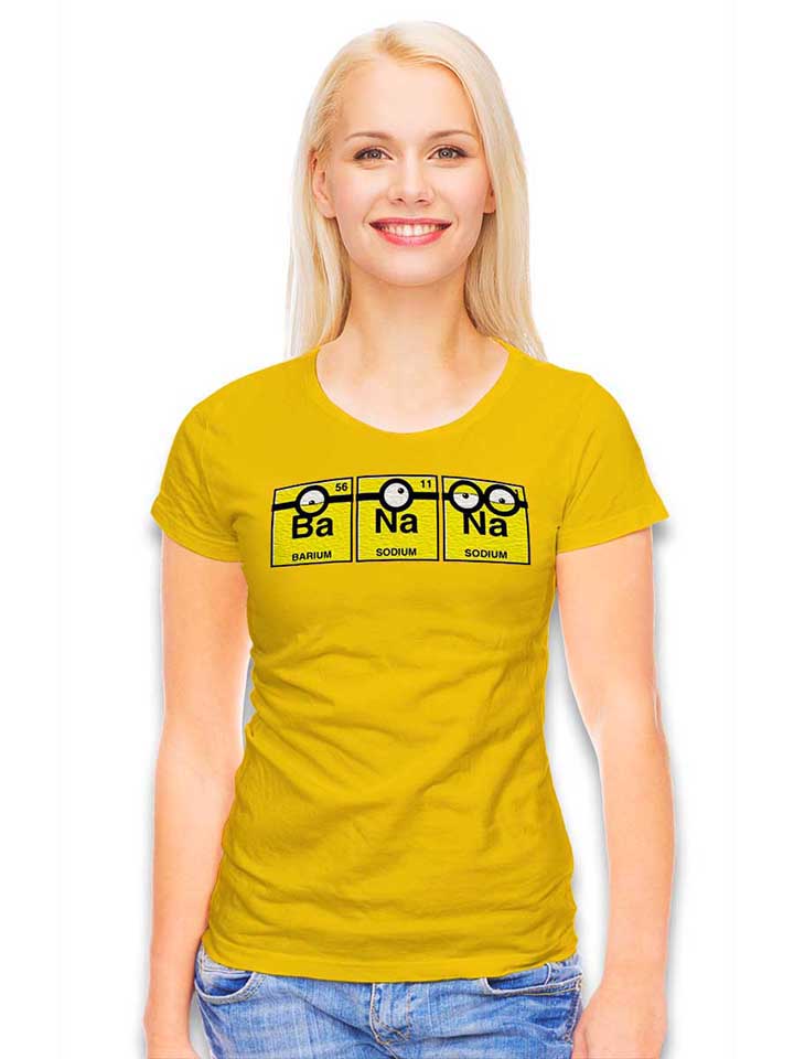 banana-damen-t-shirt gelb 2