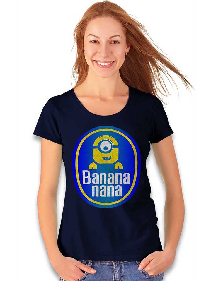 banananana-damen-t-shirt dunkelblau 2