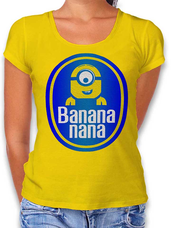 Banananana Womens T-Shirt yellow L