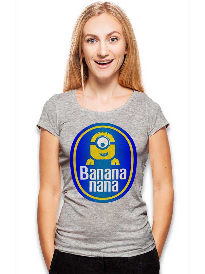 banananana-damen-t-shirt grau-meliert 2