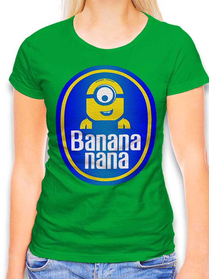Banananana Camiseta Mujer verde L