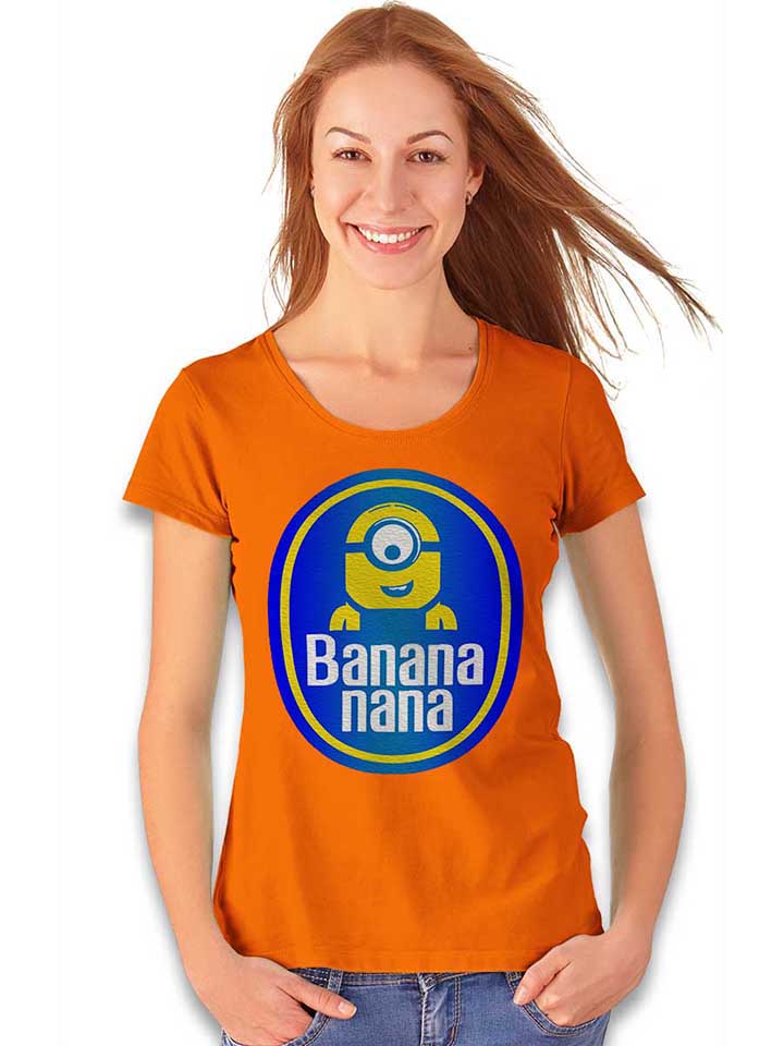 banananana-damen-t-shirt orange 2
