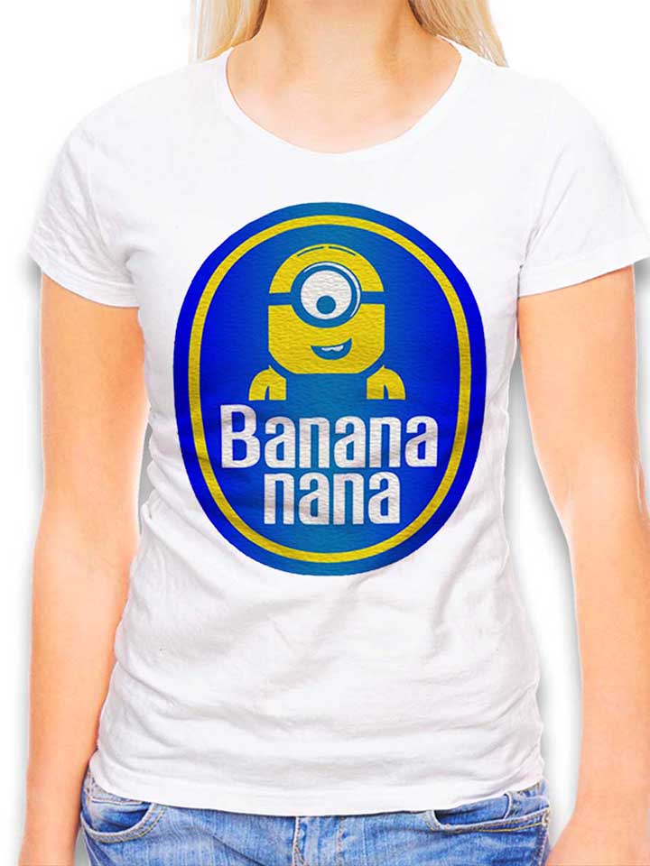Banananana Damen T-Shirt weiss L