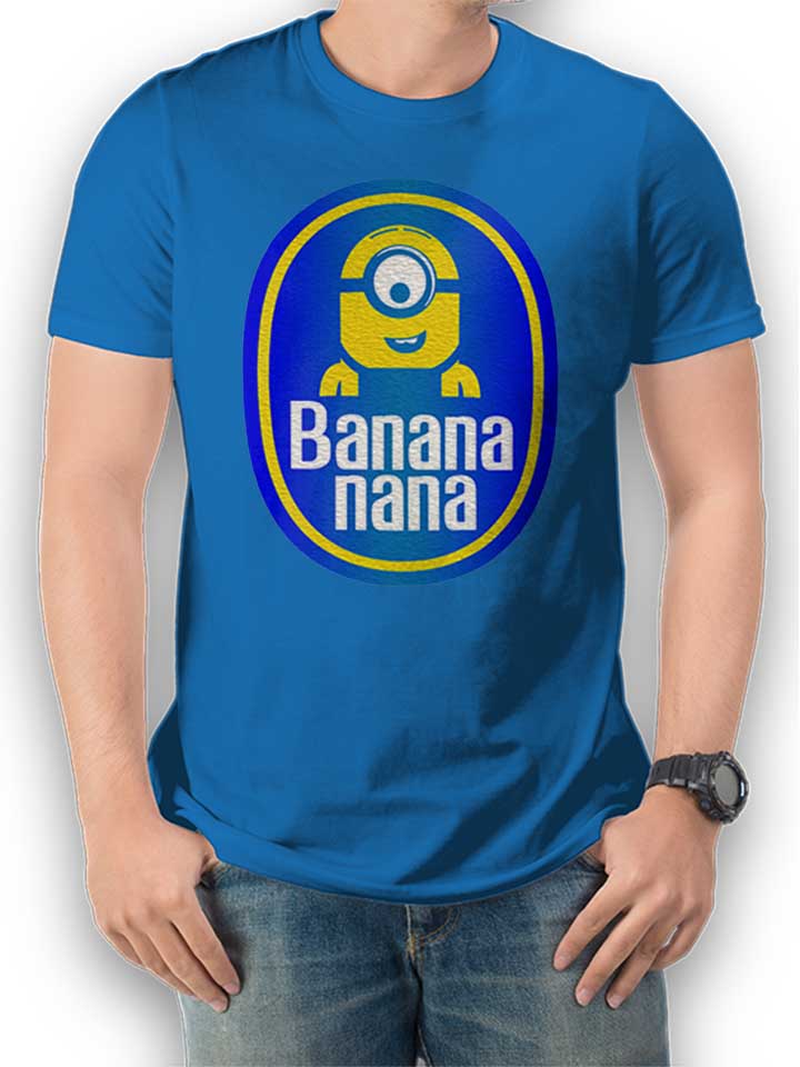 Banananana Camiseta azul-real L